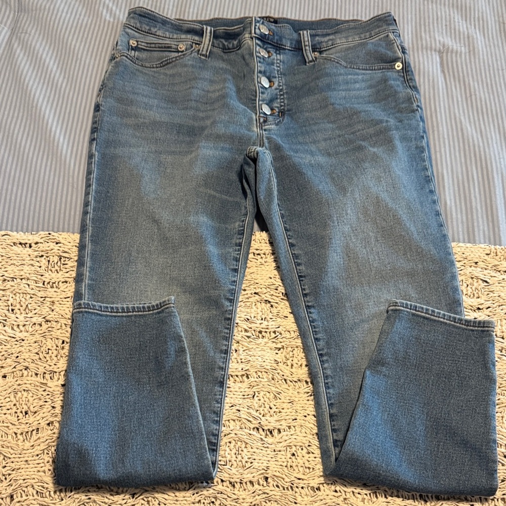 J. Crew mid-rise skinny jeans